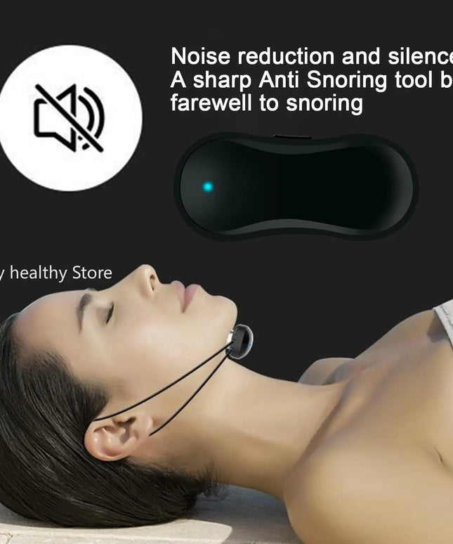 Smart Anti-Snoring Device: Portable USB Noise Reduction Muscle Stimulator for Better Sleep