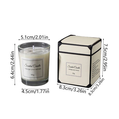 Creative Aromatherapy Candle Set: Smokeless Handmade Soy Wax in Elegant Gift Box