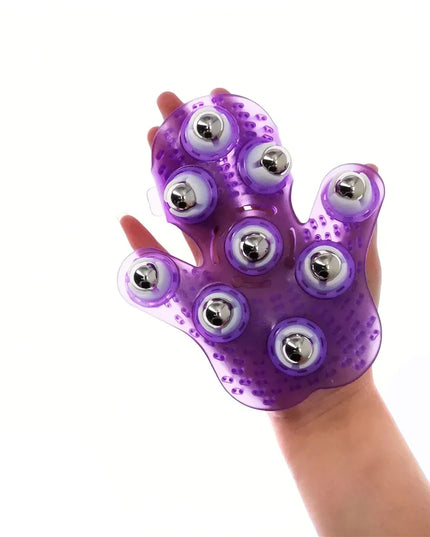 Roller Ball Massage Glove: Anti-Cellulite Massager for Pain Relief and Relaxation