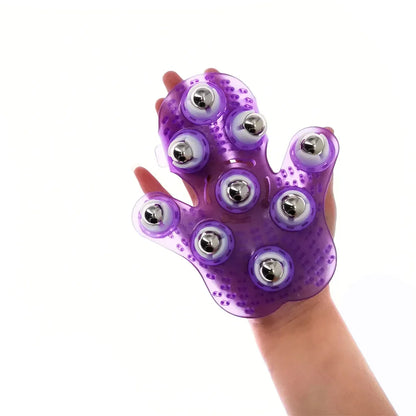 Roller Ball Massage Glove: Anti-Cellulite Massager for Pain Relief and Relaxation