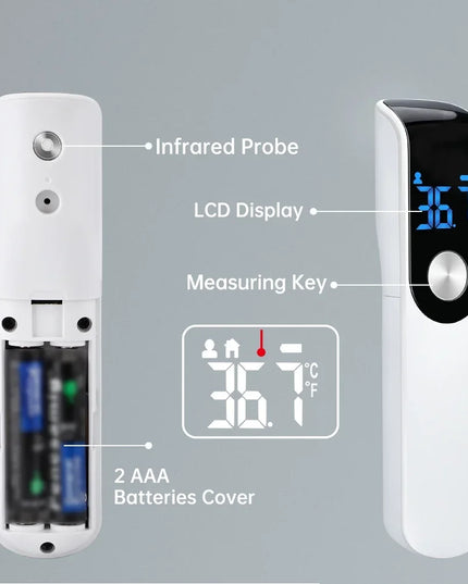 LCD Infrared Fever Thermometer: Non-Contact Body Temperature Measurement for All Ages