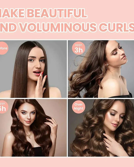 Overnight Heatless Curling Set: Soft Foam Rods for Beautiful, Lazy Curls