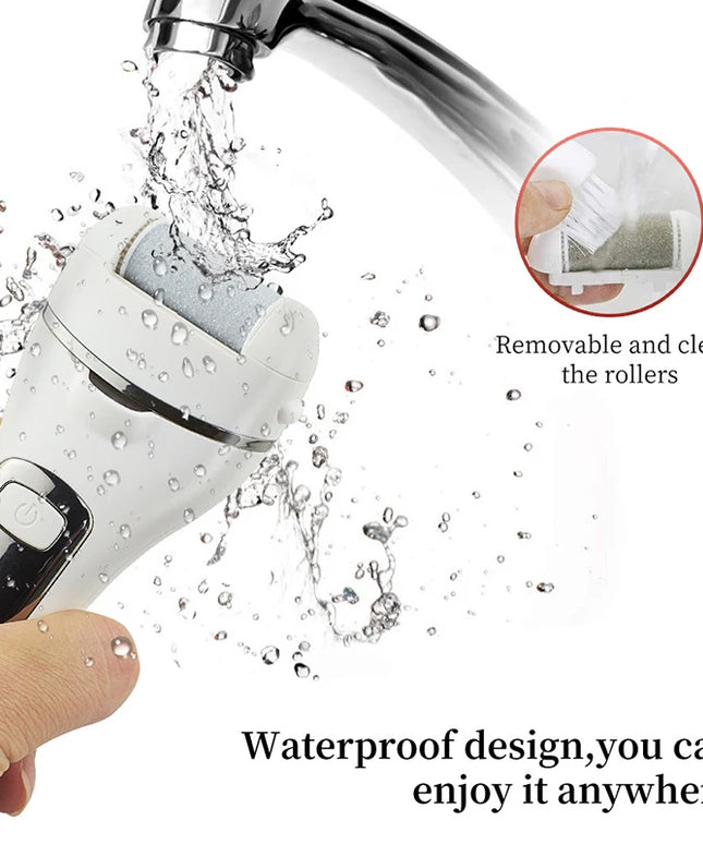 Professional Electric Foot Sandpaper File: Heels Grinding Tool for Dead Skin and Callus Removal