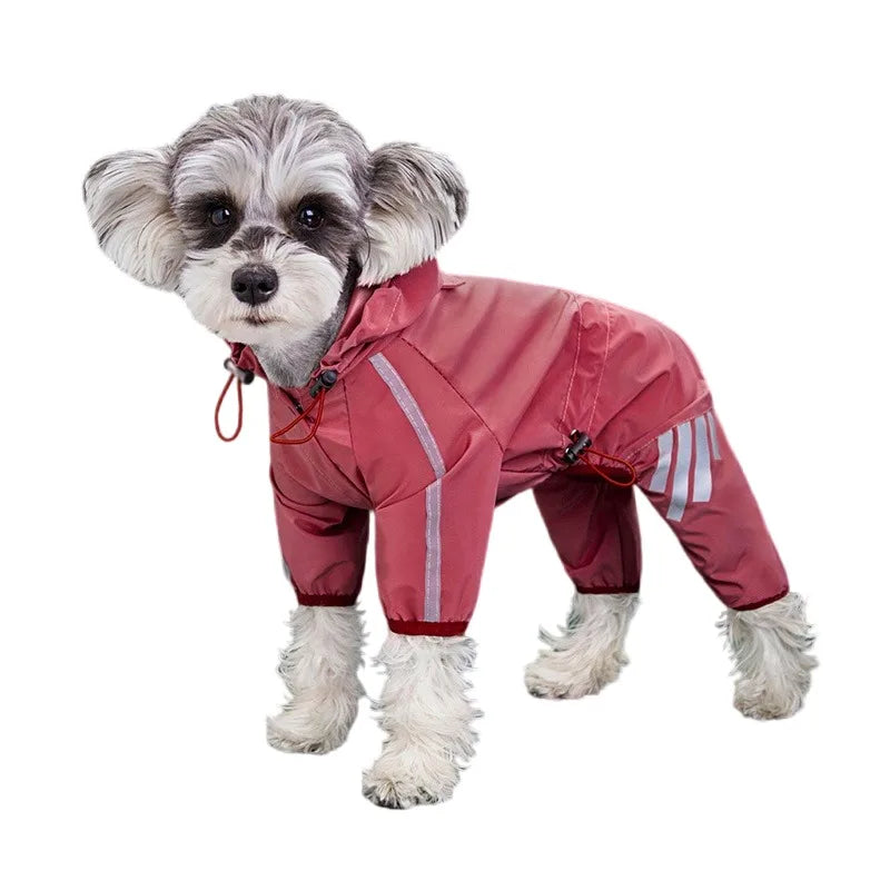 Reflective Raincoat for Dogs: Waterproof Overalls for Small and Medium Pets