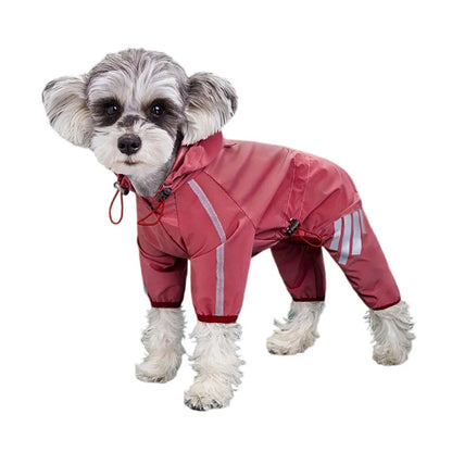 Reflective Raincoat for Dogs: Waterproof Overalls for Small and Medium Pets