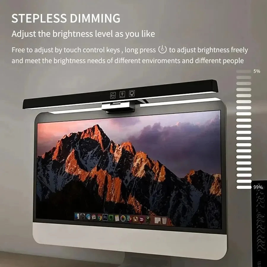 33cm/50cm LED Monitor Light Bar: Adjustable Screen Light for Reading and Work