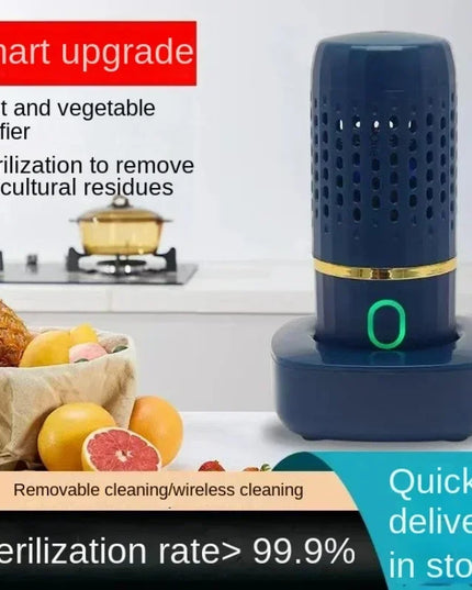 Portable Ultrasonic Fruit and Vegetable Washing Machine: Wireless Food Cleaner for Outdoor Use