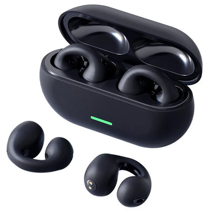 Bluetooth 5.3 Bone Conduction Headphones: Wireless Sports Earphones with HD Call and Noise Cancelling