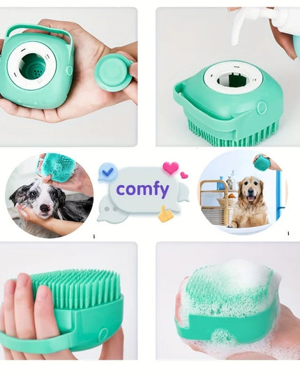 8-Piece Pet Grooming Set: Hair Removal Comb, Flea Comb, Shampoo Brush, Nail Clippers, and Toothbrush