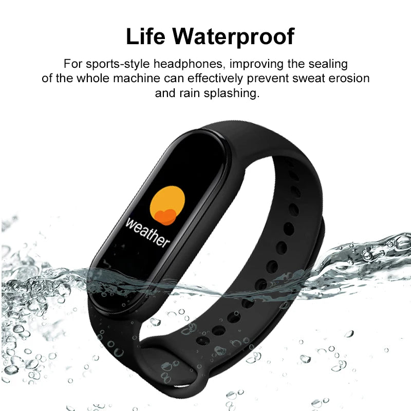 Multi-Function M6 Smart Bracelet: Waterproof Sports Watch with Fitness Tracking Features