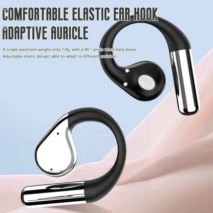 Bluetooth 5.4 Q31 Pro Headset: Lightweight Ear-hook Design with Active Noise Cancellation