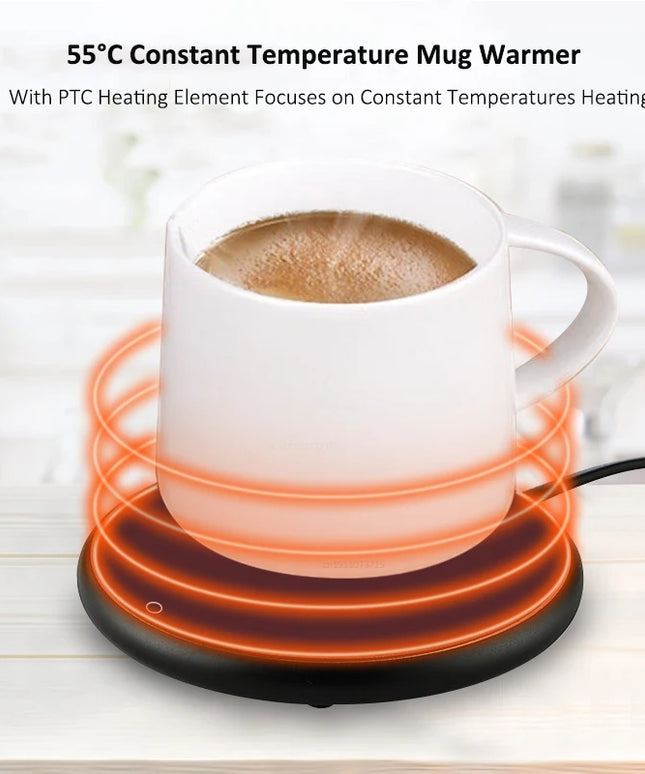 USB Mug Warmer: Electric Heating Coaster for Coffee, Tea, and Milk