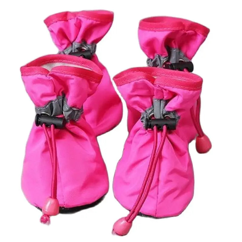 Waterproof Pet Dog/ Cat Shoes (4pcs): Non-Slip Rain Boots for Small Dogs and Cats