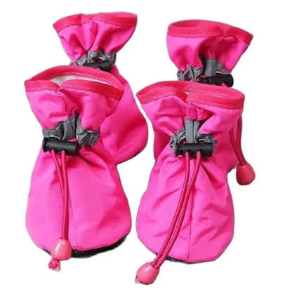 Waterproof Pet Dog/ Cat Shoes (4pcs): Non-Slip Rain Boots for Small Dogs and Cats