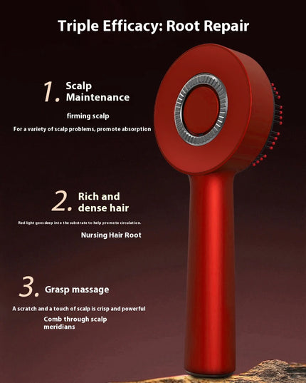 Electric Vibration Massage Comb: Red Light Therapy for Hair Growth and Scalp Care