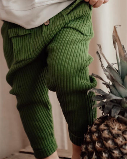 Buttery Soft Knit Pants Green