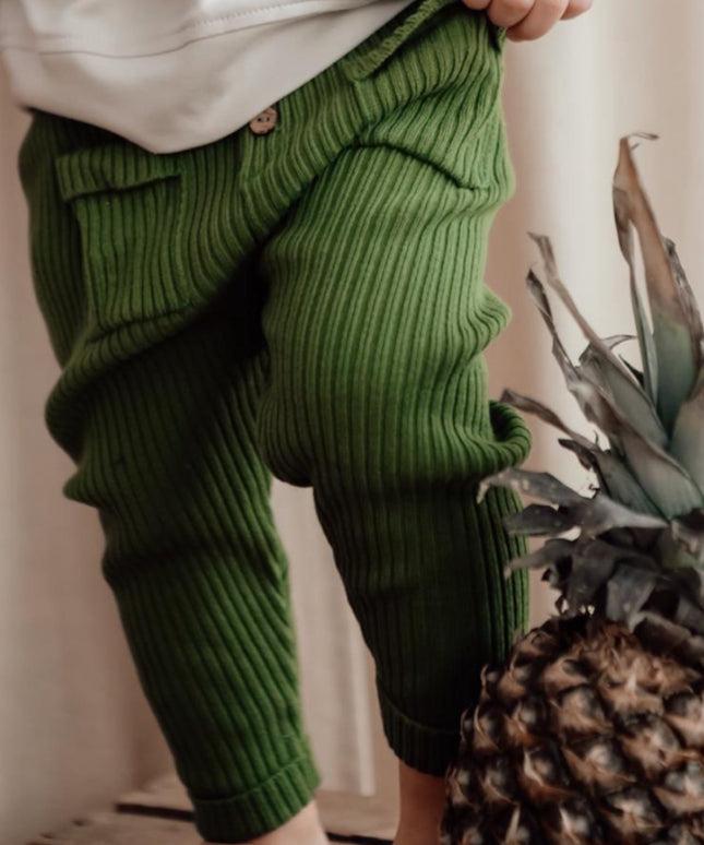 Buttery Soft Knit Pants Green